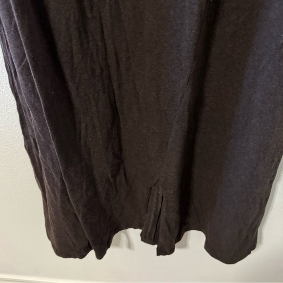 Garnet Hill Long Sleeve Stretch Modal Jersey Maxi Dress Brown Rear Keyhole-XL - Picture 6 of 10